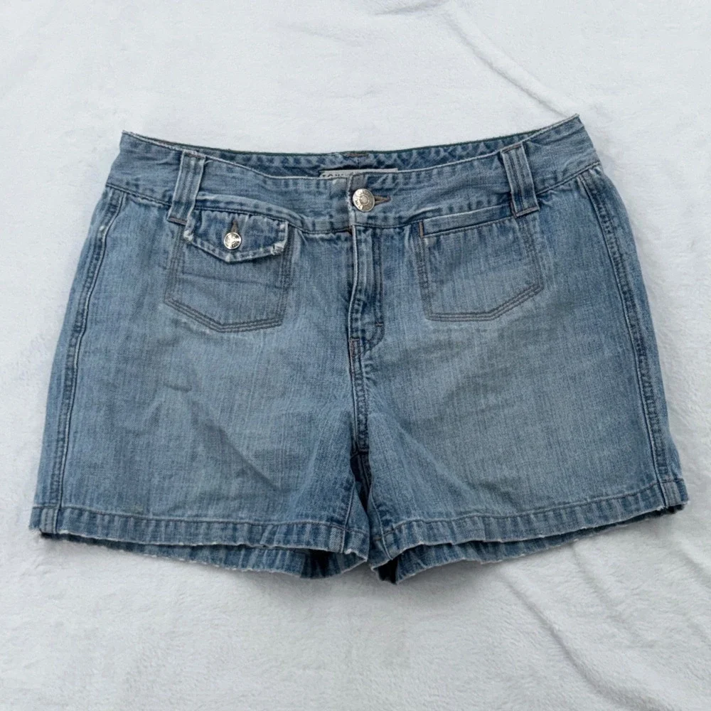 Vintage Tommy Hilfiger Denim Shorts Y2K Baggy Jorts Skater Streetwear Distressed